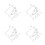 48Pcs White Tiny Plastic Mushrooms for Decorative Micro Landscapes 9
