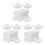 600Pcs White Paper Candy Cups and Chocolate Holders with Antistick 7