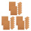 24Pcs Adhesive Brown Cork Sheets Easy Cut for DIY Crafts & Office Use 7