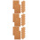 24Pcs Adhesive Brown Cork Sheets Easy Cut for DIY Crafts & Office Use 3