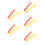 10Pcs Large Plastic Clown Comb Prank Prop for Halloween Fun 8
