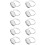 20Pcs DIY Adjustable Silver Stainless Steel Ring Bases Holder 1