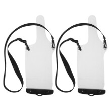 2Pcs Waterproof Radio Carrying Pouch Tough Transparent for Hiking