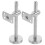 6Pcs Durable Silver Handrail Wall Mount Brackets Adjustable for Stairs 2