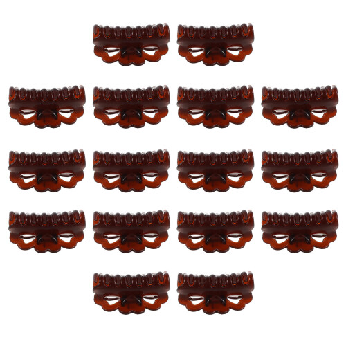 40Pcs Small Brown Claw Clips for Hair Extensions Versatile Use