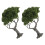 4Pcs Mini Landscape Tree Models Green Plastic Iron Wire for Diorama 1