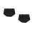 2Pcs Seamless Women Underpants Black Elastic Breathable Comfortable 8