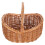 2Pcs Vintage Style Willow Handwoven Storage Baskets Multipurpose Carry 1