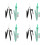 8Sets Precision Metal Drawing Compass for Geometry and Woodworking Use 8