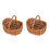 2Pcs Vintage Style Willow Handwoven Storage Baskets Multipurpose Carry 4