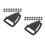 200Pcs Black Plastic Replacement Buckles for Safety Chin Straps 6