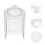 4Pcs Heat-Resistant Acrylic Popcorn Maker Replacement Lids 10