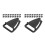 200Pcs Black Plastic Replacement Buckles for Safety Chin Straps 9