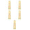 5Pcs Color Coded Yellow Viola Fret Markers for Violin Practice 4