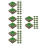 80Pcs Resin Mini Tree Base Models for Architectural Decor 5