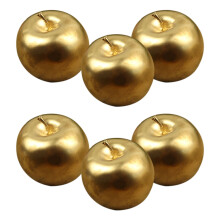 12Pcs Gold Artificial Foam Fruit for Centerpiece & Home Craft Decor