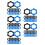 100Pcs Durable Silicone Mic Anti-Drop Rings Hexagonal Protector Sleeve 4