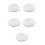 5Pcs White Plastic Gate Wall Protector Pads for Baby and Pet Safety 8