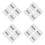 8Pairs Clear White Acrylic Push Pull Door Stickers for Office Entry 5