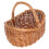 2Pcs Vintage Style Willow Handwoven Storage Baskets Multipurpose Carry 2