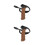 2Pcs Multi-Color Cork Walking Stick Handles Wrist Strap 7