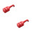 2Pcs Red Kitchen Sharpener Two-Stage Precision Sharpening Tool 6
