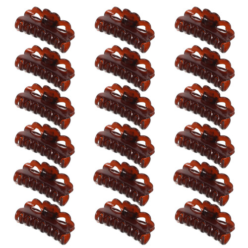 40Pcs Small Brown Claw Clips for Hair Extensions Versatile Use 1