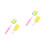 4Pcs Sponge Cleaning Brush for Baby Bottles Pink Replacement 6