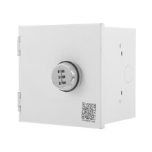 2Pcs Durable Stainless Steel Lockable Outlet Cover Weatherproof Silver