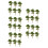 30Pcs Red Miniature Faux Trees for Sand Table and Architectural Models 7