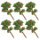 30Pcs Red Miniature Faux Trees for Sand Table and Architectural Models 1