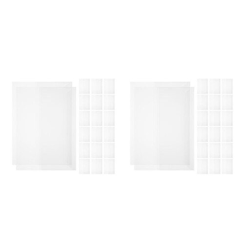 40Pcs Clear Plastic Book Sleeves Waterproof for Office Classroom Use 2