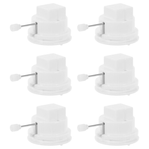 5Pcs White ABS Clockwork Replacement Movement for Wind Up Toys