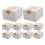 50Pcs Sturdy White Bakery Boxes with Window and Thank You Stickers 1