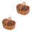 2Pcs Vintage Style Willow Handwoven Storage Baskets Multipurpose Carry 7
