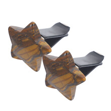 10Pcs Car Air Vent Clip Dark Brown Crystal Steel Car Interior Ornament