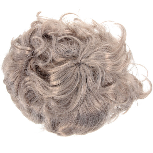 2Pièces Perruque Fluffy Clair Cosplay Costume Adulte