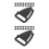 200Pcs Black Plastic Replacement Buckles for Safety Chin Straps 4
