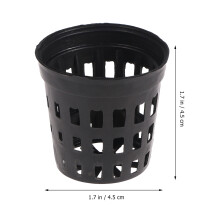 50Pcs Black Water Grass Basket Cultivate Pots for Plant Root Growth