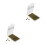 2Pcs Resin Artificial Miniature Grass Tufts for Micro Landscape Decor 4
