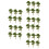 30Pcs Red Miniature Faux Trees for Sand Table and Architectural Models 8