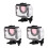 3Pcs Portable Acrylic Camera Case Waterproof with Dual Mounts 7
