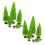 50Pcs Plastic Miniature Trees for Model Train Diorama Landscape Decor 3