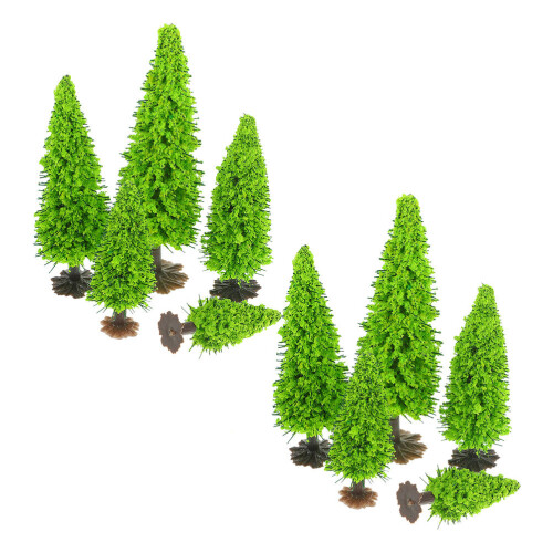 50Pcs Plastic Miniature Trees for Model Train Diorama Landscape Decor 2