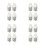 16Pcs White Pc Lamp Socket Converter E27 to G9 Bulb Base Adapter 7