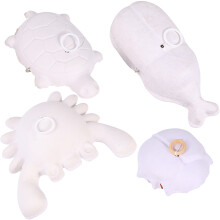 8Pcs Vibrating Animal DIY Paper Toy Set White Sturdy for Kids Play