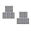 10Pcs Black DIY Plastic Mesh Sheets Easy Cut Embroidery Crochet Canvas 4