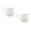 2Pcs White Ceramic Sauce Jug Milk Pitcher for Coffee and Syrup 5
