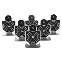 24Pcs Metal Train Targets Black Safe Design for Kids Shooting Training