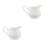 2Pcs White Ceramic Sauce Jug Milk Pitcher for Coffee and Syrup 6